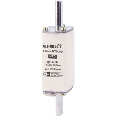 Предохранитель ножевой с плавкой вставкой NT0 40А gG [i0760081] e.fuse.NT0.40 E.NEXT