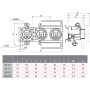Тримач запобіжника 3P 25А 500В DII E27 [2322025] EZN 25/3+ZP ETI