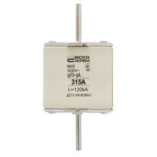 Предохранитель ножевой с плавкой вставкой NH3 315A gG [A0050010038] АСКО
