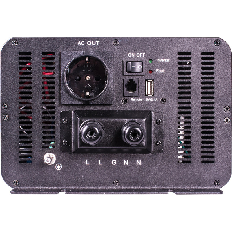 Инвертор 12/220В 3000Вт 220x360x150мм IP20 чистый синус [s074005] E.NEXT e.inv.pro.nc.3000