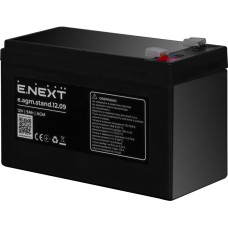 Аккумуляторная батарея 12В 9А/год AGM тип разъема F1/F2 [s072002] E.NEXT e.agm.stand.12.09