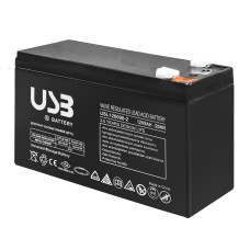 Аккумуляторная батарея 12В 9A/год AGM тип разъема F1/F2 [USL1290-2] E.NEXT