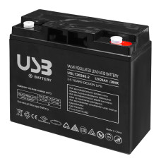Аккумуляторная батарея 12В 20A/год AGM тип разъема F13 M5 [USL12200-2] E.NEXT