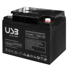 Аккумуляторная батарея 12В 40A/год AGM тип разъема F4/F11 [ULL12V400-2] E.NEXT