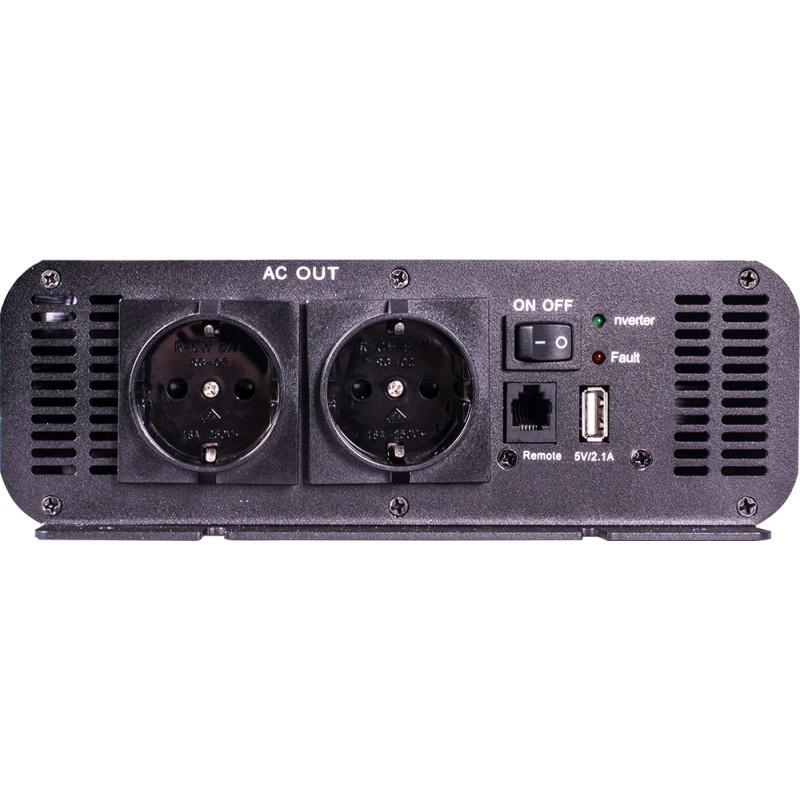 Інвертор 12/220В 2000Вт 220х320х90мм IP20 чистий синус [s074004] E.NEXT e.inv.pro.nc.2000