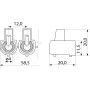 4мм.кв 400V Клемник кінцевий (5шт) [A0130060001] АСКО