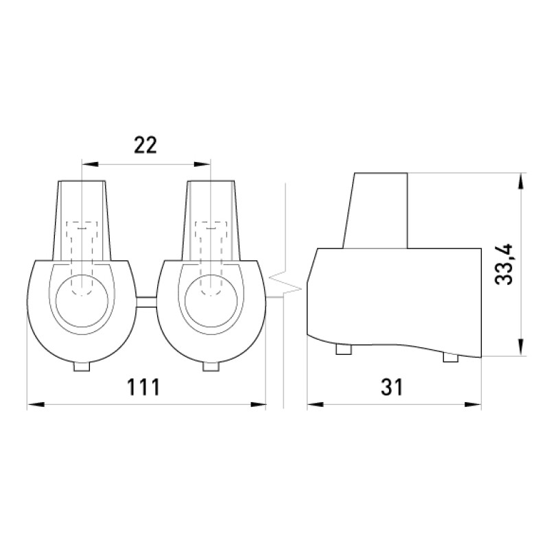 16мм.кв 25A 400V Клемник кінцевий (5шт) [s2039004] e.tc.end.stand.5.16 E.NEXT