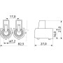 10мм.кв 400V Клемник кінцевий (5шт) [A0130060003] АСКО