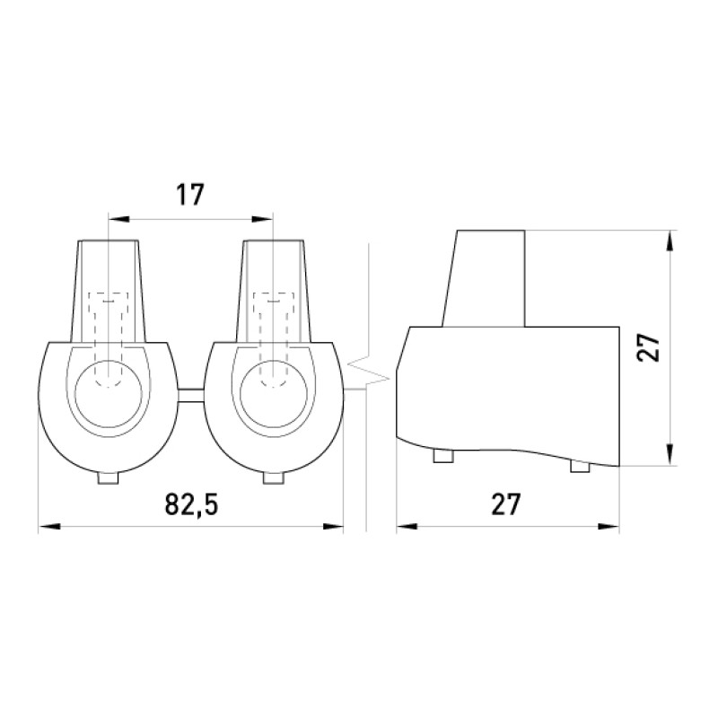 10мм.кв 10A 400V Клемник кінцевий (5шт) [s2039003] e.tc.end.stand.5.10 E.NEXT