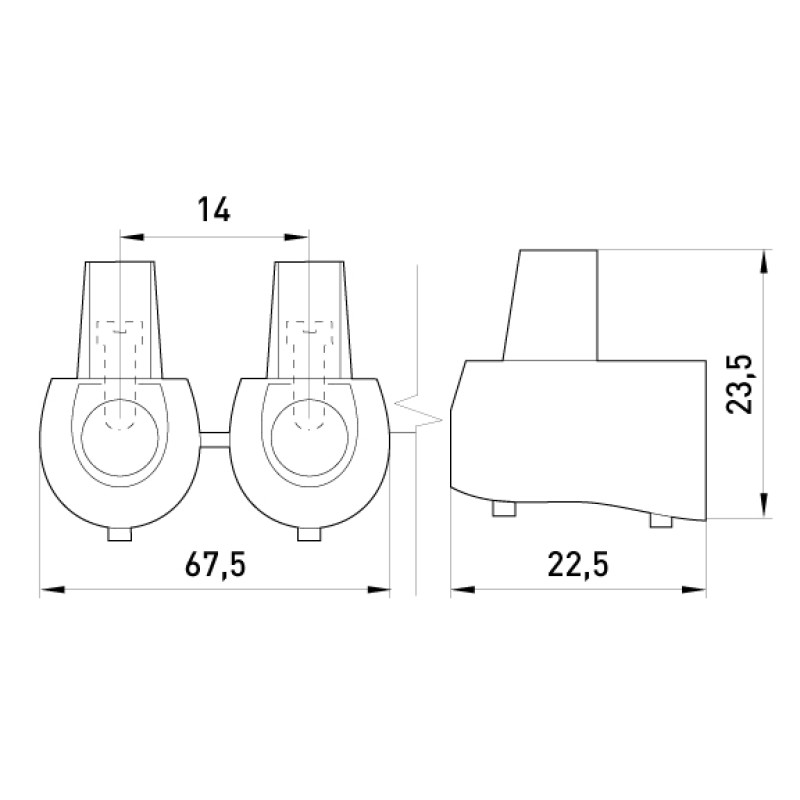 6мм.кв 6A 400V Клеммник конечный (5шт) [s2039002] e.tc.end.stand.5.6 E.NEXT