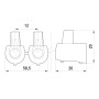 4мм.кв 3A 400V Клеммник конечный (5шт) [s2039001] e.tc.end.stand.5.4 E.NEXT