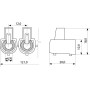 4мм.кв 400V Клеммник конечный (10шт) [A0130060006] С-23 АСКО