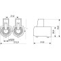 16мм.кв 400V Клеммник конечный (10шт) [A0130060009] С-26 АСКО
