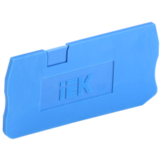 Пластина боковая (загшулка) для наборных клемм КПИ 3в-1,5/2,5 синяя [YZN11D-3-ZGL-002-K07] УЕК